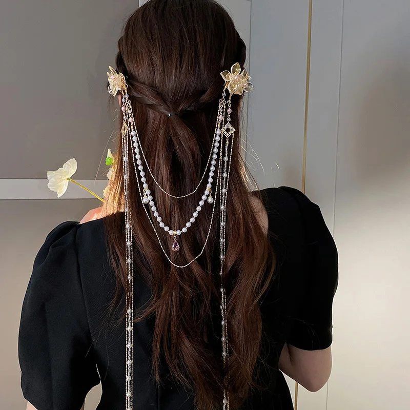 New Chinese Style Rhinestones  - Hanbok Hair Pin 评论和价格
