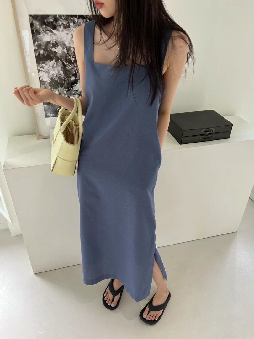 Versatile Simple Sleeveless Dr - Korean Daily Lifestyle 评论和价格
